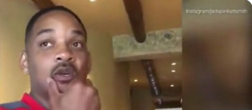 Se hace viral el v&iacute;deo que muestra a Will Smith inc&oacute;modo al ser grabado a traici&oacute;n por su mujer Jada (captura de pantalla)