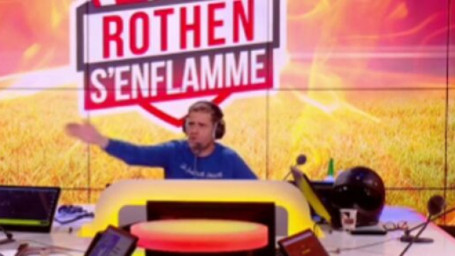 'Neymar tais-toi !' J&eacute;r&ocirc;me Rothen d&eacute;zingue Neymar apr&egrave;s son tripl&eacute; (capture Rothen s'enflamme - RMC)