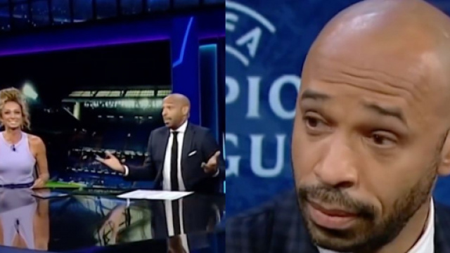 Thierry Henry cash au moment de r&eacute;pondre &agrave; la question d'une jourrnaliste. (cr&eacute;dit capture Instagram)