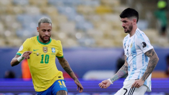 De Paul con la maglia dell'Argentina.