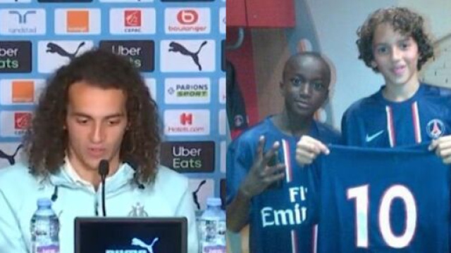 Guendouzi moqu&eacute; par les fans du PSG pour son nouvel amour pour l'OM. (cr&eacute;dit Twitter)