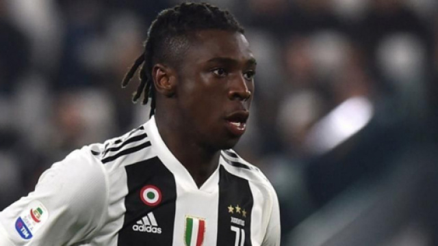 In foto Moise Kean, giocatore della Juventus.