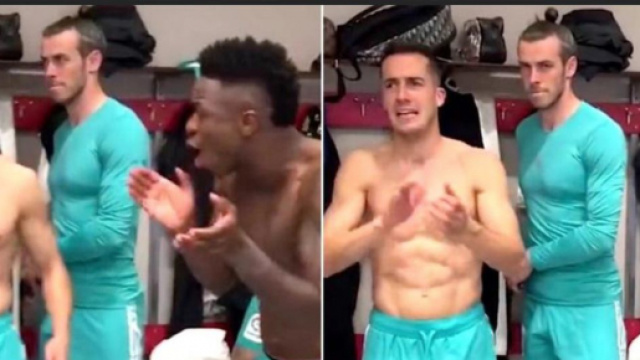 Bale seul pour f&ecirc;ter la victoire du Real Madrid &agrave; S&eacute;ville. (cr&eacute;dit Twitter)