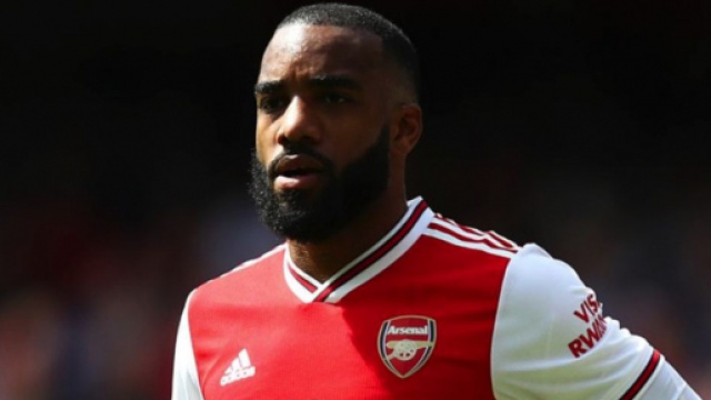In foto Alexandre Lacazette, attaccante dell'Arsenal.