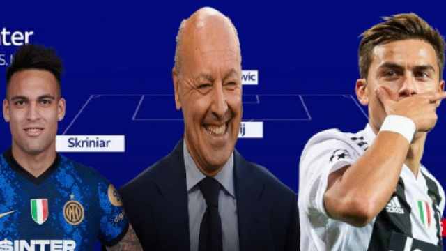 Marotta vuole l'Inter con Dybala e Lautaro.