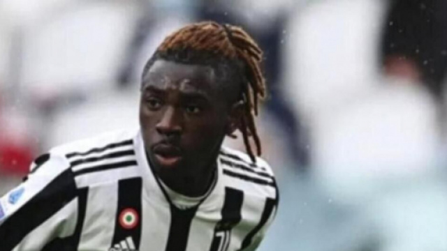 Moise Kean, giocatore della Juventus.