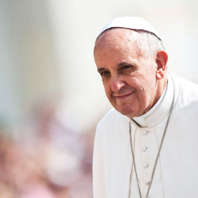Pope Francis did not say that negationists will go to hell for not getting vaccinated (Image source: Mazur/catholicnews.org.uk)