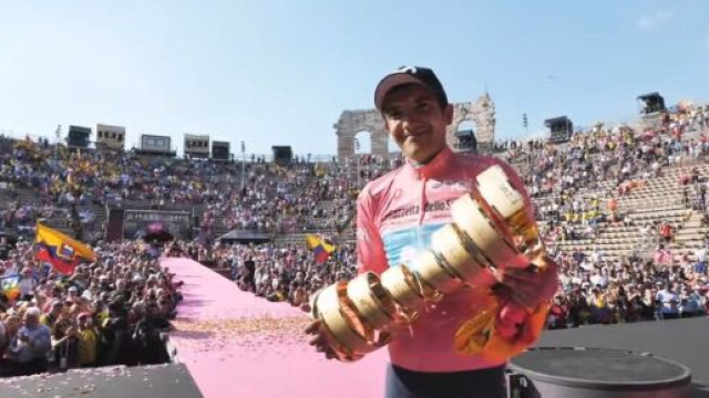 Richard Carapaz ha vinto il Giro d'Italia tre anni fa.