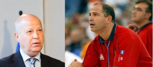 Javier Imbroda en sus dos facetas profesionales - Collage Wikimedia Commons y Twitter Federaci&oacute;n Espa&ntilde;ola Baloncesto