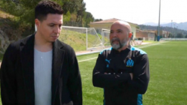 La conversation entre Jorge Sampaoli et Samir Nasri fait beaucoup parler (capture YouTube)