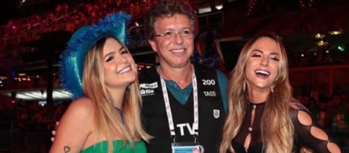 Ex-BBBs posam ao lado de Boninho (Reprodu&ccedil;&atilde;o/Instagram/@gabimartins)