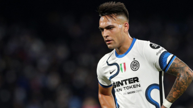 In foto Lautaro, attaccante dell'Inter.