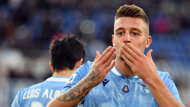 Il centrocampista della Lazio Milinkovic-Savic