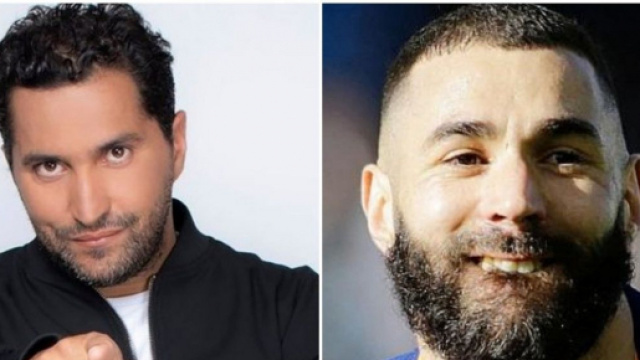 Nabil Djellit met Benzema &agrave; la m&ecirc;me table que Messi et Ronaldo, la toile r&eacute;agit (Captures YouTube)