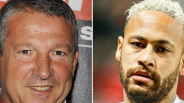 Neymar proche de Rolland Courbis, les internautes se moquent (Captures YouTube)