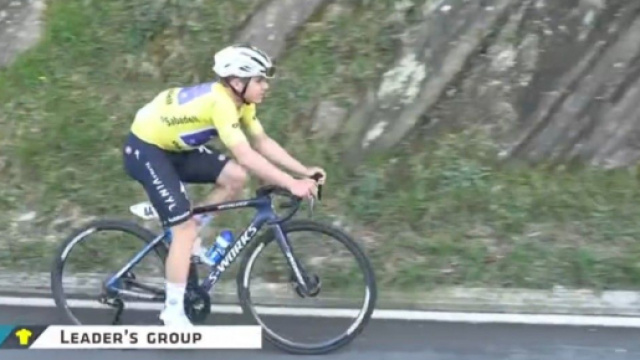 Remco Evenepoel staccato nell'ultima tappa del Giro dei Paesi Baschi