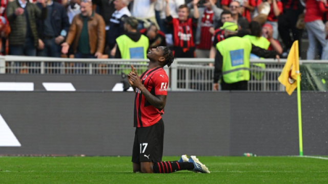 L'esultanza di Radael Leao che vale 3 punti per il Milan - foto di: acmilan.com