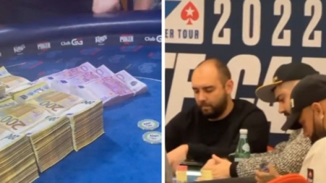 Neymar &agrave; Monaco, il flambe au poker, 1 million d'euros sur la table (capture YoH ViraL Twitter)