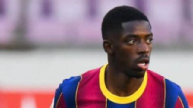 Demb&eacute;l&eacute;, centrocampista del Barcellona.