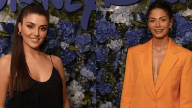 Hande Er&ccedil;el presente all'evento Disney+ con Demet &Ouml;zdemir: '&Egrave; stata una piacevole serata'.