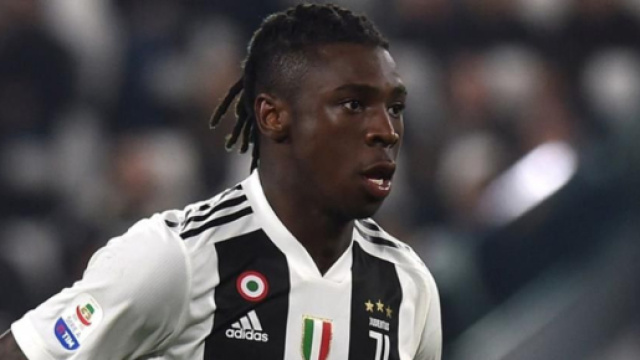 Moise Kean, giocatore della Juventus.