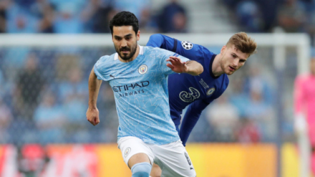 Il tedesco Gundogan del Manchester City.