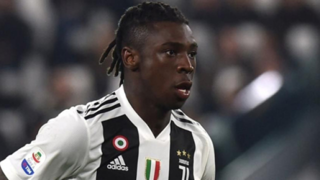 Moise Kean, giocatore della Juventus.