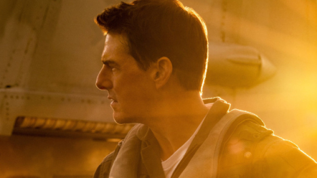 Tom Cruise in una scena di Top Gun &copy; 2022 Paramount Pictures