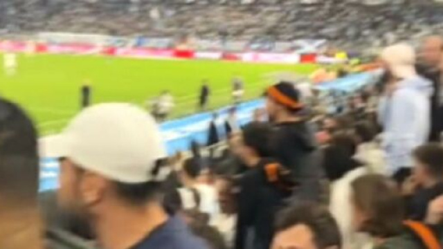 Des fans de l'OM quittent le V&eacute;lodrome apr&egrave;s le but de Demb&eacute;l&eacute;, la vid&eacute;o devient virale (capture YouTube)