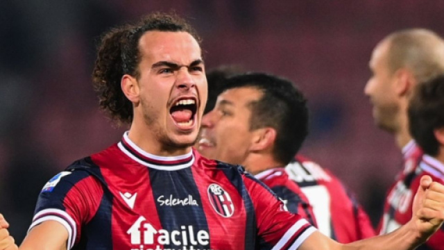 In foto Arthur Theate, difensore del Bologna.
