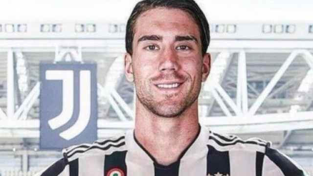 Vlahovic, attaccante della Juventus.