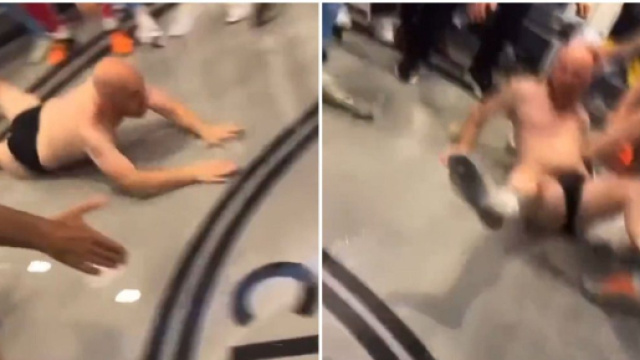 Guardiola et un membre de son staf en slip dans le vestiaire pour f&ecirc;ter le titre, la vid&eacute;o devient virale (captures YouTube)