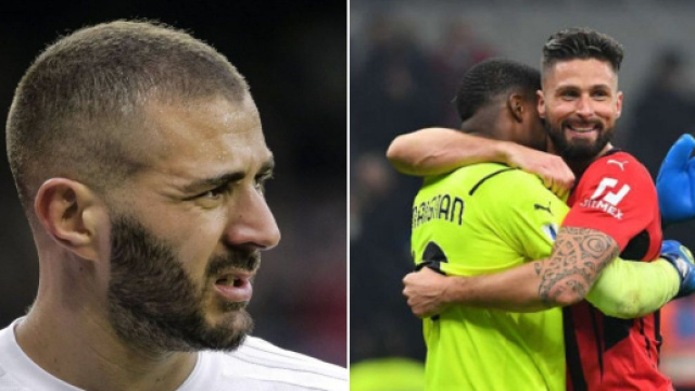 Mike Maignan trolle Karim Benzema avec une photo d'Olivier Giroud (captures YouTube)