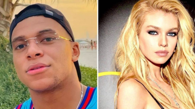 Stella Maxwell embrasse Kylian Mbapp&eacute; &agrave; Cannes (captures YouTube)