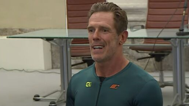 L'ex Campione del Mondo di ciclismo Mario Cipollini.