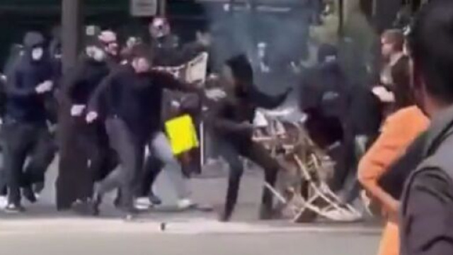 Finale Coupe de France : Affrontements entre Ni&ccedil;ois et Parisiens en plein Paris (capture YouTube)