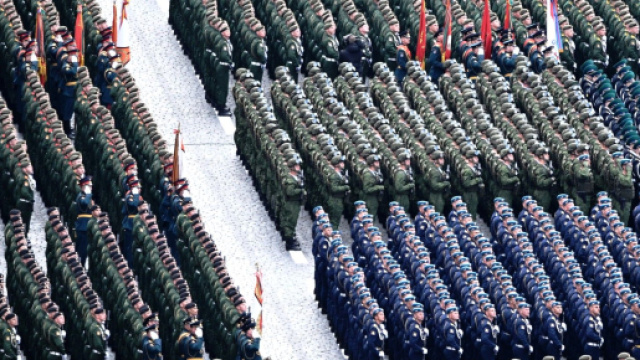 L'esercito russo durante la parata del 9 maggio 2022 (&copy; Sito ufficiale del Cremlino)