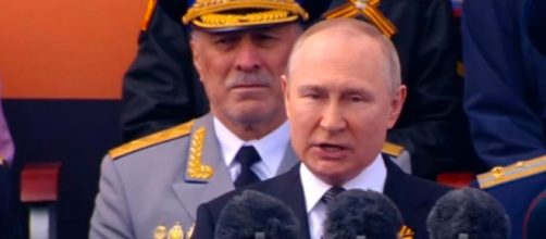 Putin justific&oacute; la invasi&oacute;n a Ucrania durante su discurso (Captura de pantalla de RT)
