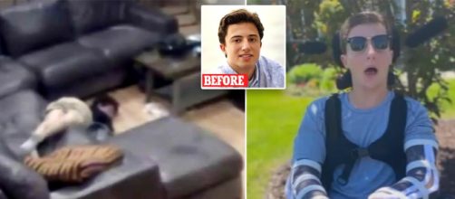 Danny Santulli qued&oacute; pr&aacute;cticamente incapacitado tras una 'novatada' (Captura de v&iacute;deo del Daily Mail)