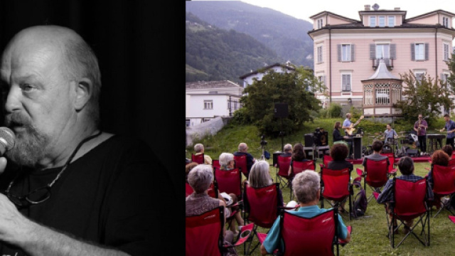 A sinistra Giovanni Busetto, presidente dell'AmbriaJazz.