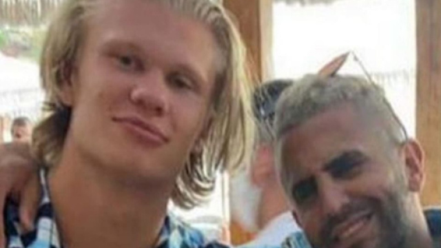 Erling Haaland en compagnie de Riyad Mahrez Source : Capure Twitter