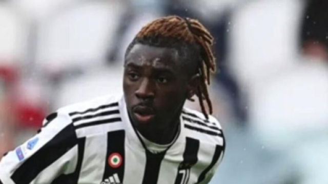 Moise Kean, giocatore della Juventus.
