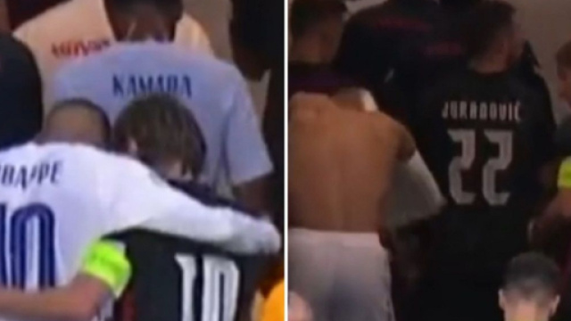 Luka Modric demande le maillot de Kylian Mbapp&eacute; apr&egrave;s France Croatie, les fans r&eacute;agissent (captures YouTube)