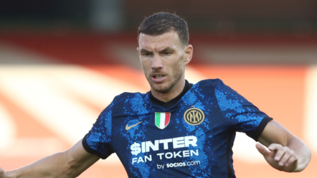 Edin Dzeko, attaccante dell'Inter.