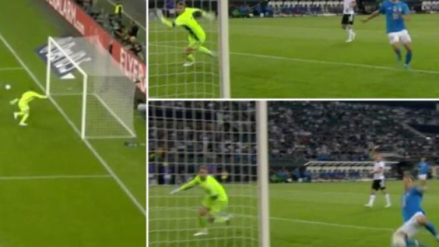 Manuel Neuer auteur d'un arr&ecirc;t ph&eacute;nom&eacute;nal face &agrave; l'Italie. (cr&eacute;dit Twitter)