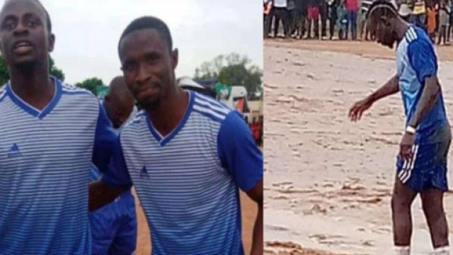 Sadio Man&eacute; organise un match de gala dans son village natal Source : Capture Twitter