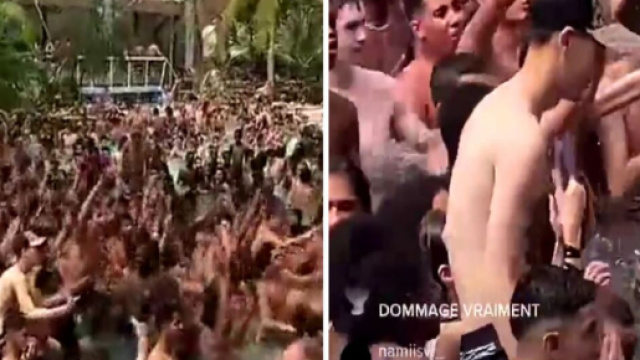 Aquaboulevard et la ferveur autour de PSG-OM Source : Capture Twitter