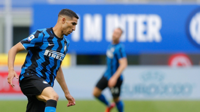 Achraf Hakimi ai tempi dell'Inter.