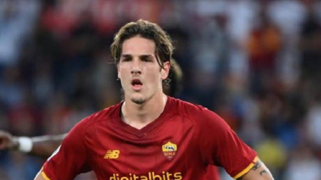 Niccol&ograve; Zaniolo, centrocampista della Roma.