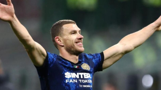 Edin Dzeko, giocatore dell'Inter.